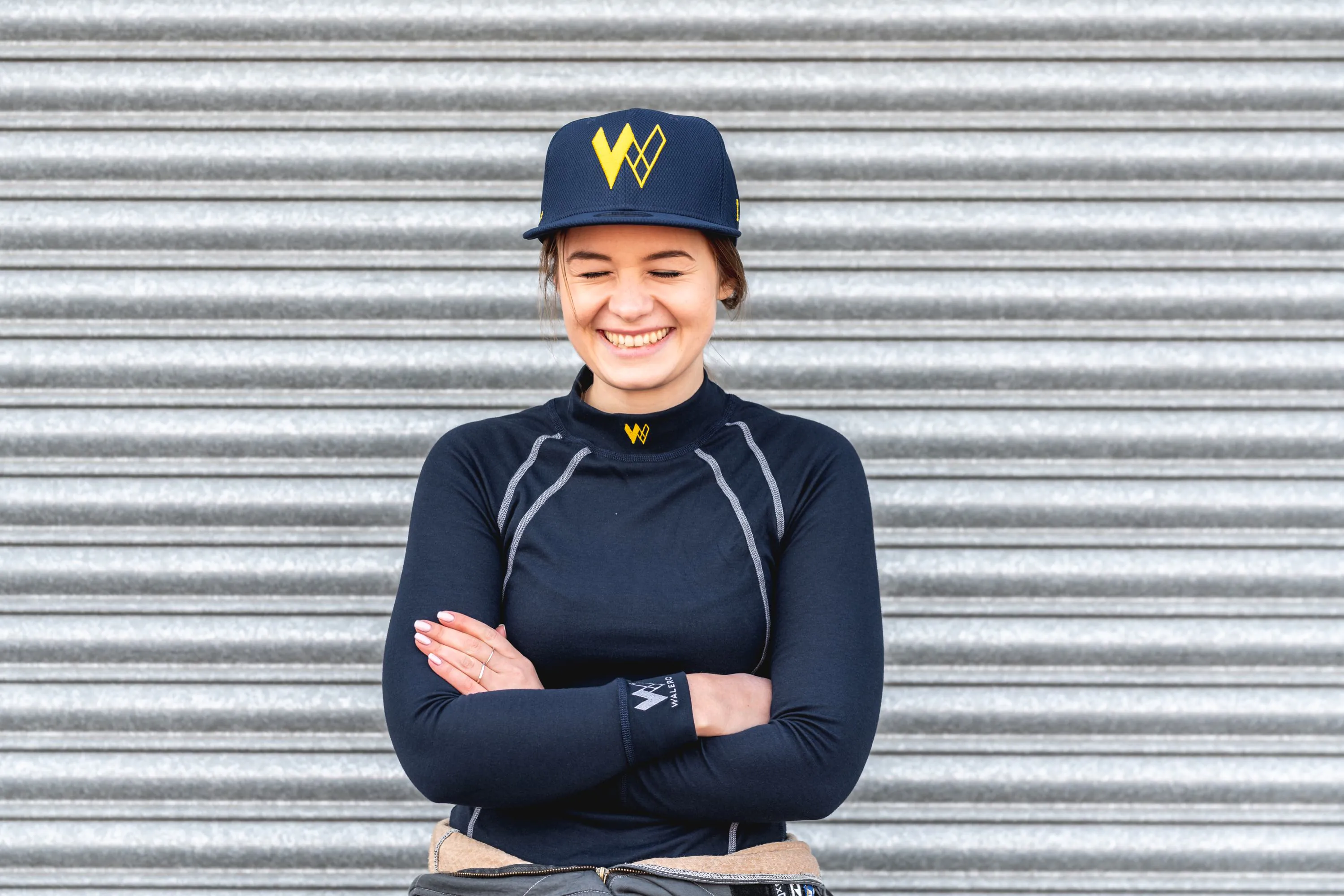 Driver wearing Walero branded gear